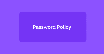 create a secure password policy